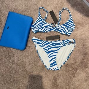 Maia - Zebra Splash triangl bikini, brand new